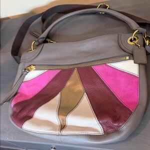 Fossil Multicolor Leather Shoulder Bag